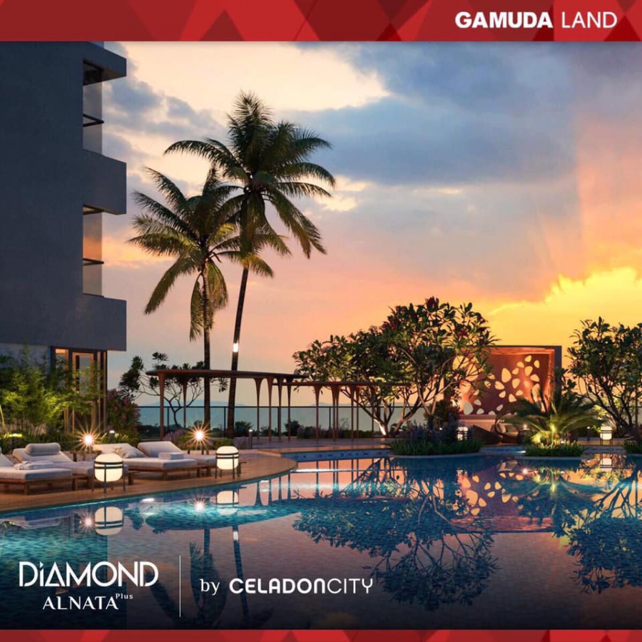 Tiện ích hồ bơi tràn trên không - Diamond Alnata Plus 